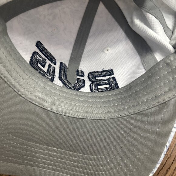 BVG Blue Leaf Pattern Baseball Hat Mid Fit Ahead Performance - Picture 5 of 7